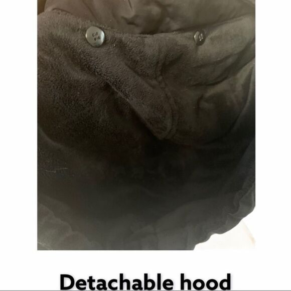 Liz Claiborne Black Heavy Cinch Winter Jacket Size Large - Picture 13 of 16